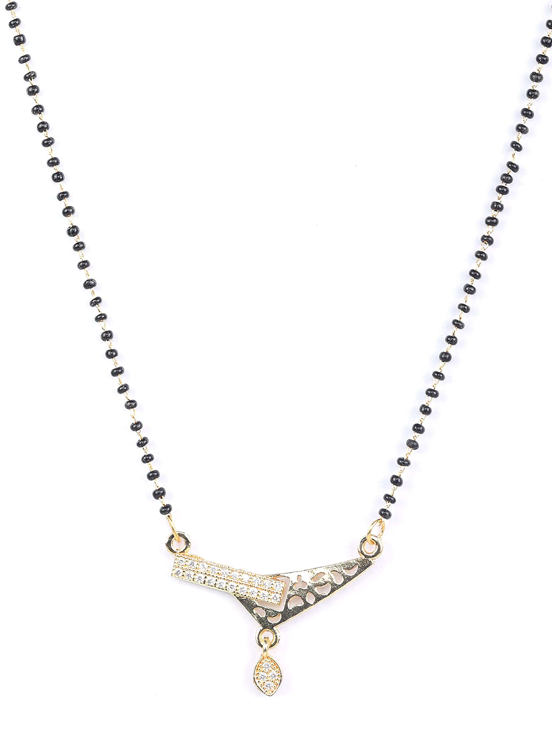 Set of 2 American Diamond Plated Mangalsutra
