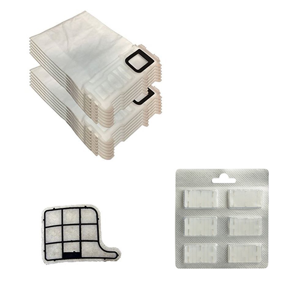 Kit Ricambi Per Folletto VK 135/136 - 6 Sacchetti Microfibra, 6 Profumi, Filtro HEPA E Griglia Motore | DL Service - Foto 12