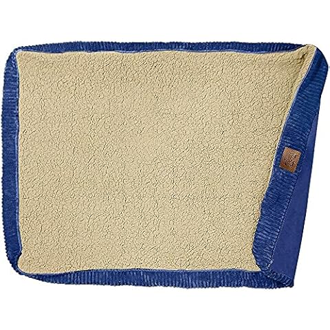 Floppy Dawg Universal-bezug für Hundebett, abnehmbarer und maschinenwaschbarer Bezug für Matratze und rechteckige Kissen, GröÃŸe M, 30 L x 19 W, Blau mit beiger Oberseite Cover