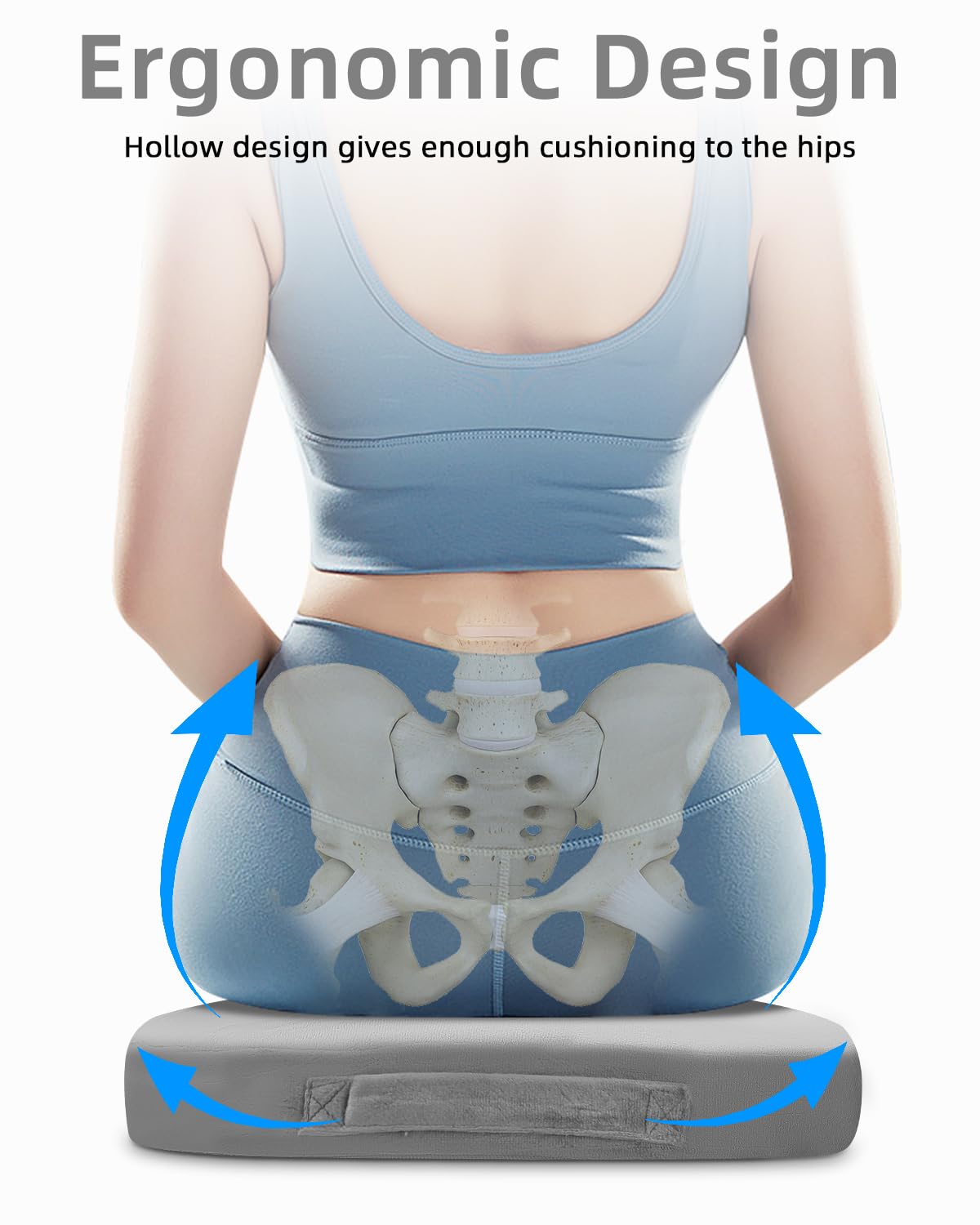 Orthopedisch Zitkussen, Rond, Stuitbeenkussen Van Traagschuim Donutkussen Ergonomisch Voor Rolstoelen Traagschuim Stuitbeenkussen Bevordert De Doorbloeding En Verlicht Het 2274949847