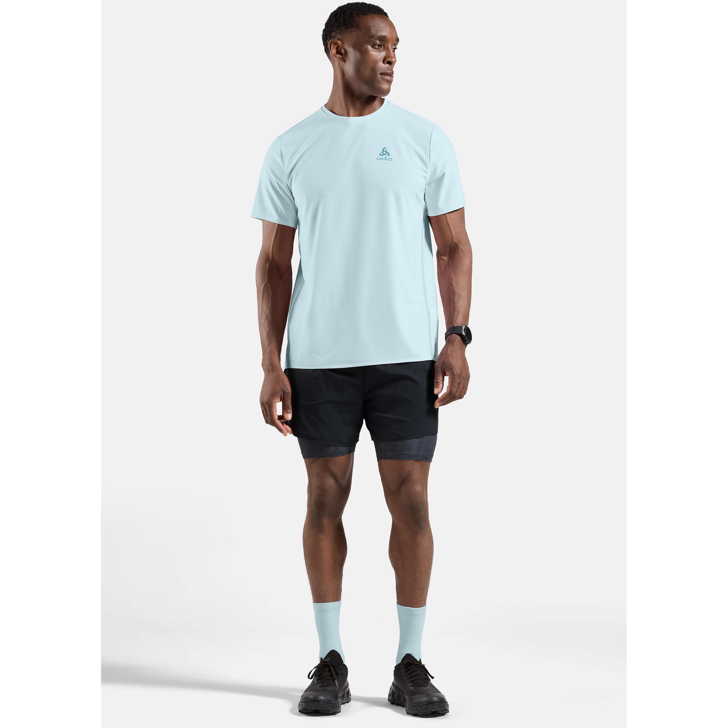 Odlo Zeroweight Chill-Tec Laufshirt Herren hellblau - Baby Blue XXL