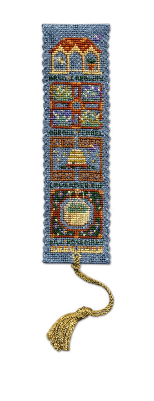Medieval Herb Garden Bookmark Cross Stitch Kit (Textile Heritage)