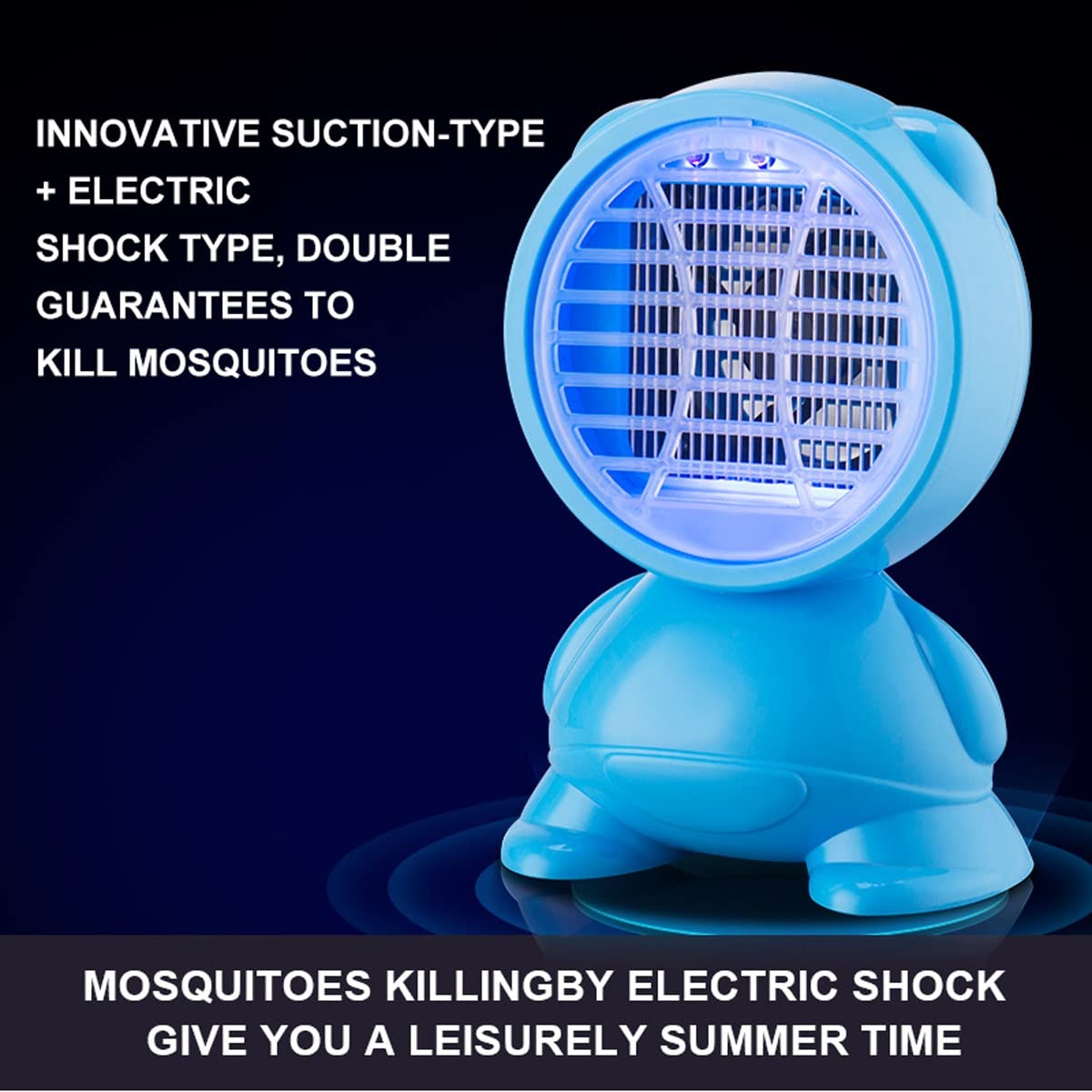 Lámpara antimosquitos, Asesino de Mosquitos con Descarga eléctrica portátil para el hogar: Control físico silencioso de Mosquitos, Ahorro de energía, Asesino de Mosquitos para Interiores y e
