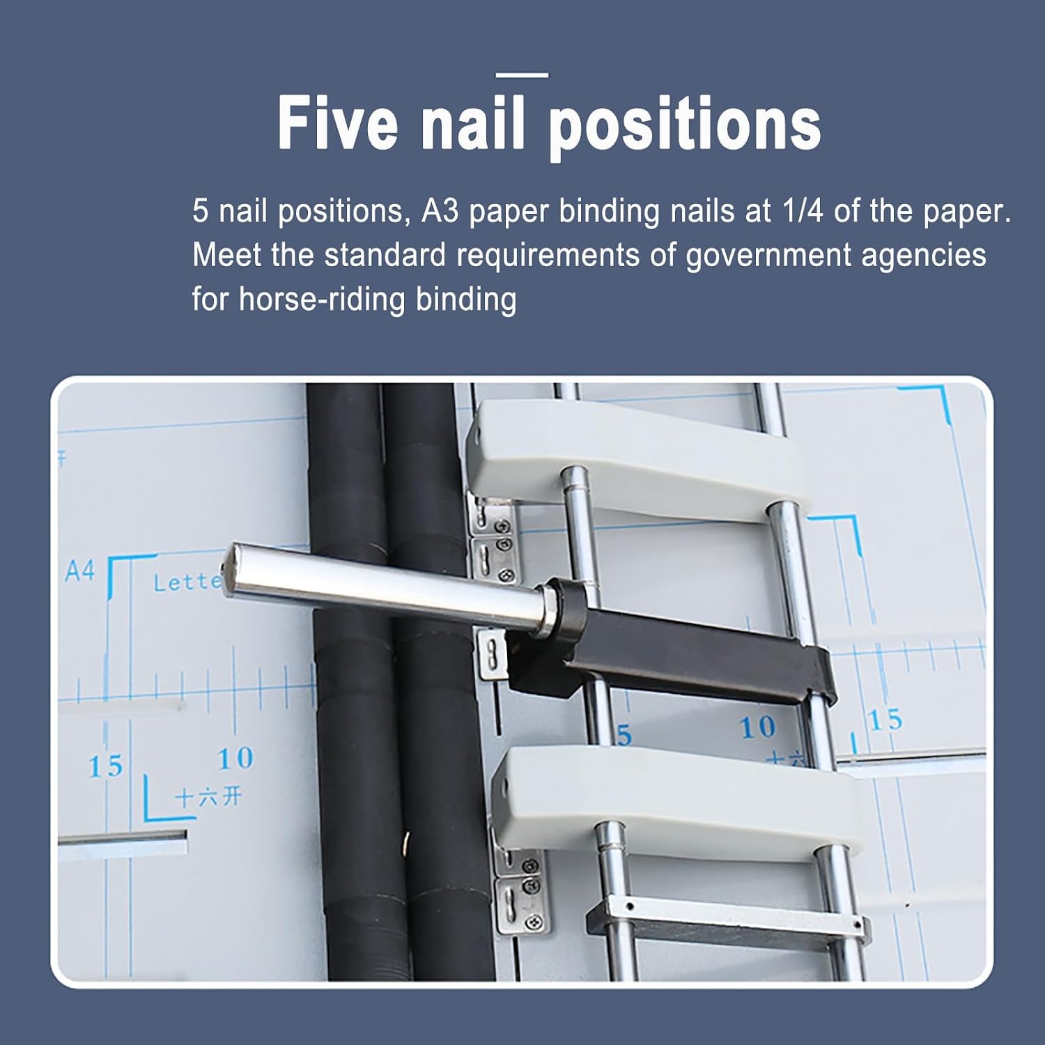 Falzmaschine, Automatische A3-papierbindemaschine Mit Sattelheftung Und Flachheftung, 5 Nagelpositionen, Verschiedene Binde- Und Faltmethoden, 24/6-klammern Für Karten