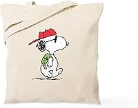 Vista 7 de CafePress Peanuts Snoopy - Bolsa reutilizable de lona color beige natural