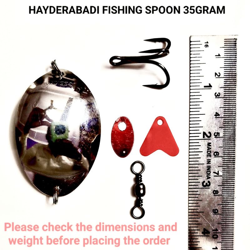 35GRAM Fishing Spoon HAIDERABADI 1PCS lukana Fishing Spoon 3