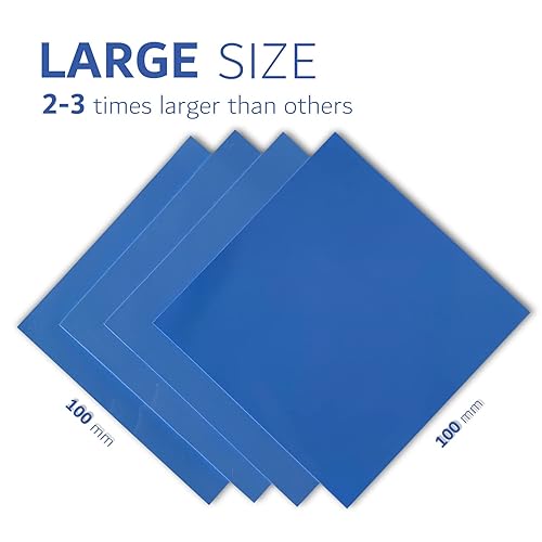 Miniatura 5 de Aairhut Almohadilla térmica 6WmK 4 unidades, 3.937x3.937 in 0.020 in 0.039 in 0.039 in 0.059 in 0.079 in almohadilla de enfriamiento de silicona GPU