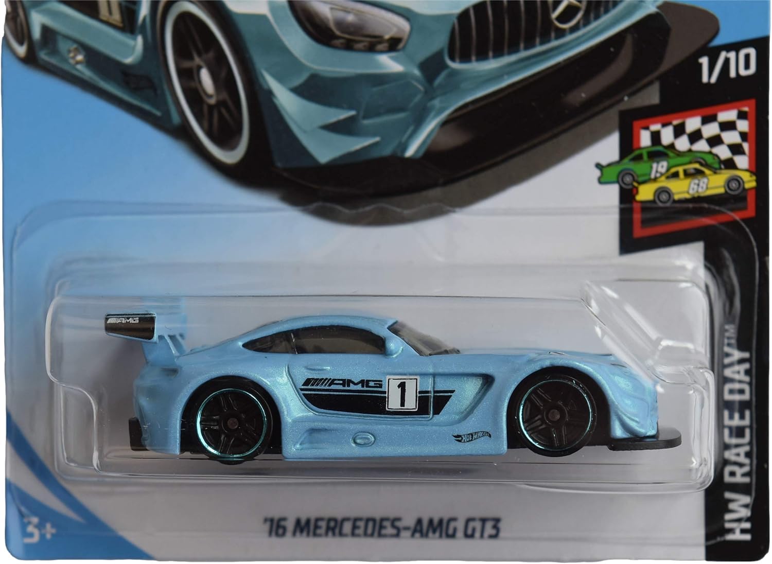 Amazon.com: Hot Wheels Race Day Series 1/10 '16 Mercedes AMG GT3