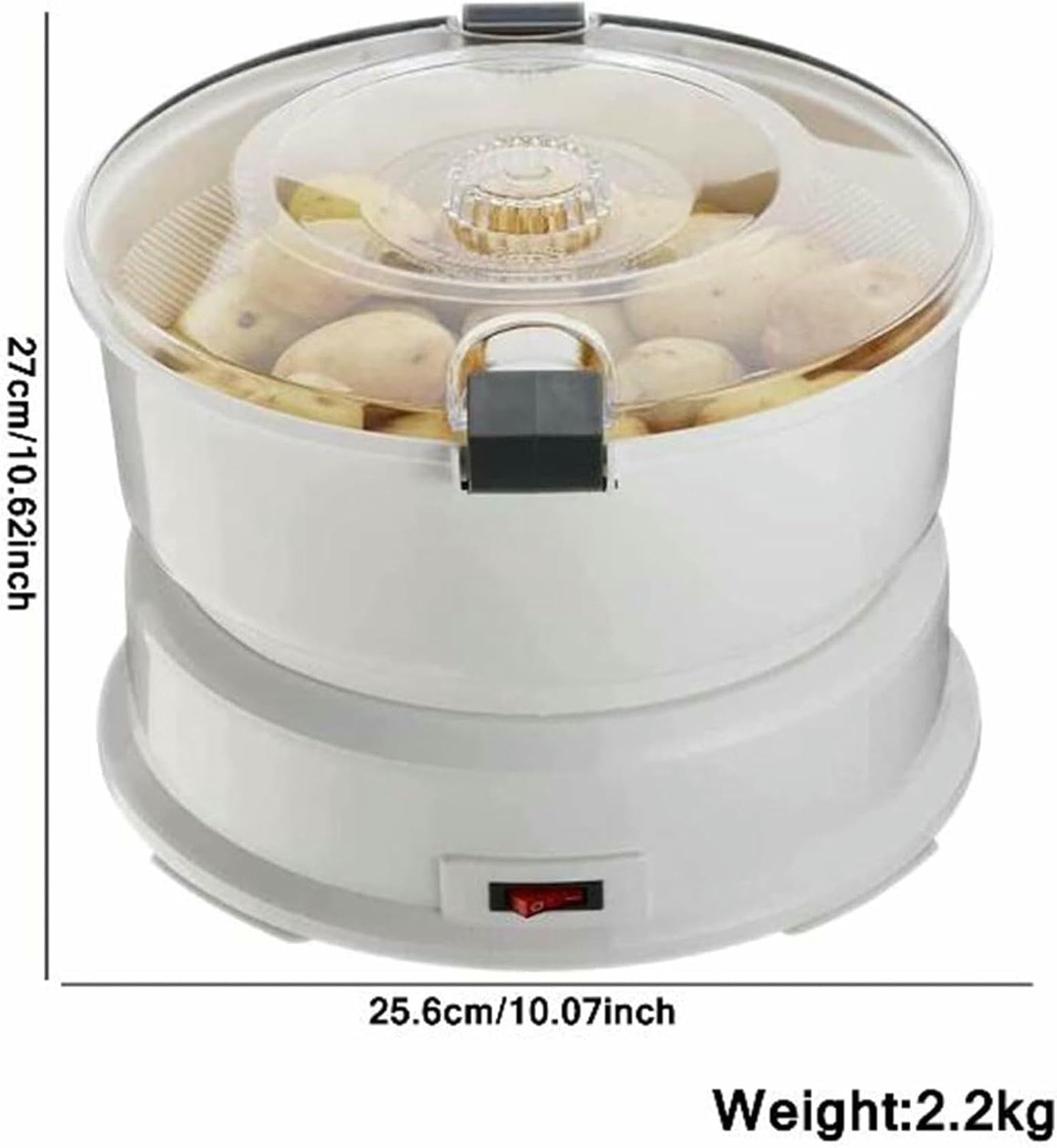 Máquina peladora de patatas, Pelador de patatas automático, pelador verduras eléctrico, giratorio, cocina