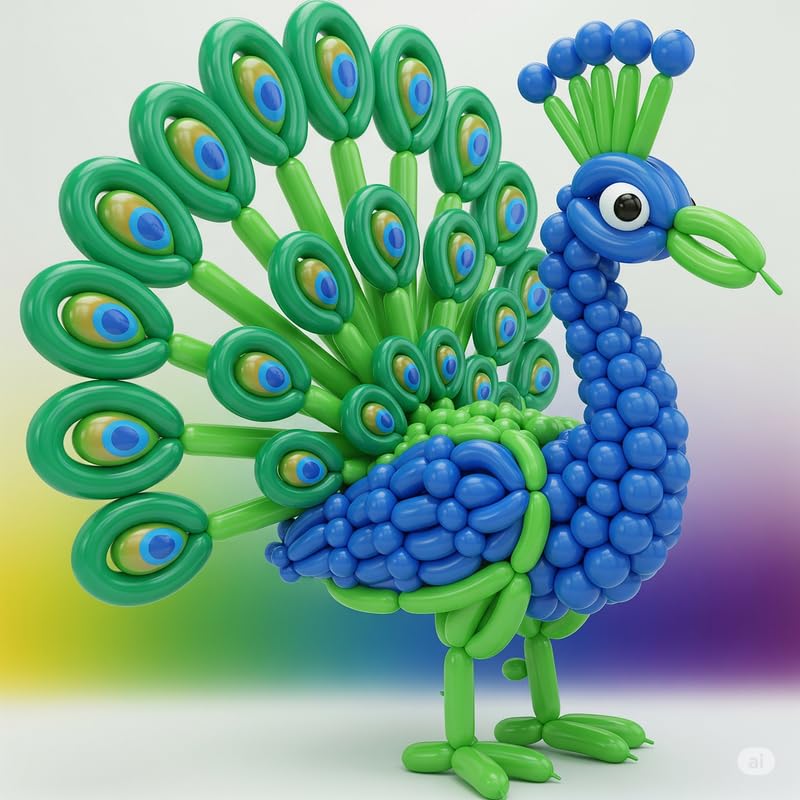 Image of long Modelling, Twisting, Tube Balloons, Pack of 100 (Dark Blue)