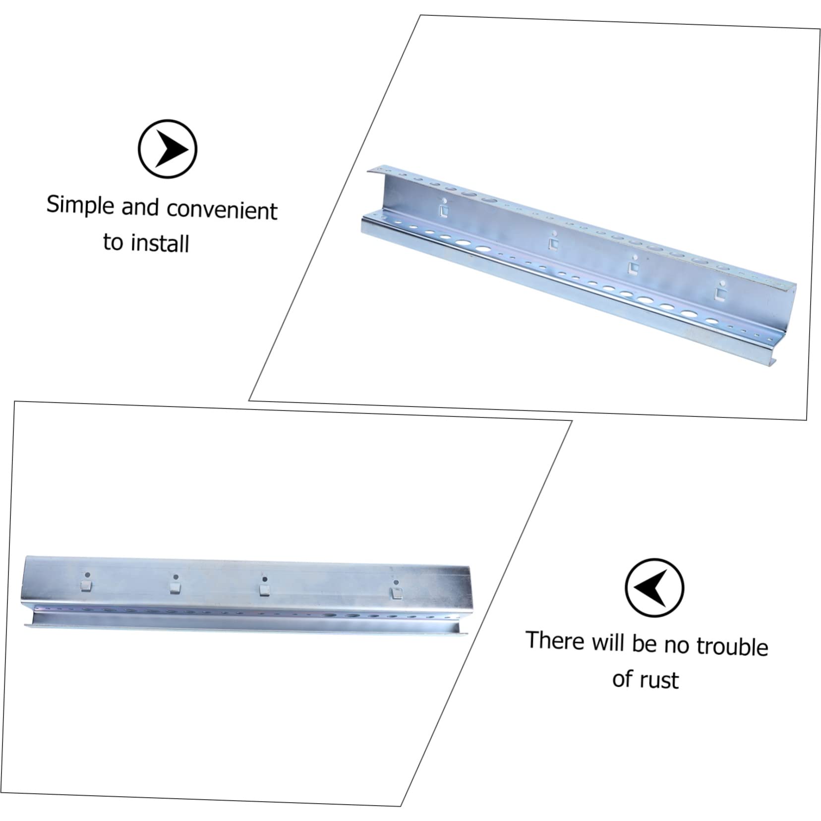 VILLFUL 1pc Bit Holder Hardware Tool Storage Rack Pegboard Pegboard Hangers Garage Tool Pegboard Cabinet Hooks Pegboard Cup Holder Hooks Overhead Storage Rack Silver Alloy Steel