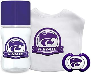 BabyFanatic 3 Piece Gift Set - NCAA Kansas State Wildcats - Officially Licensed Baby Apparel