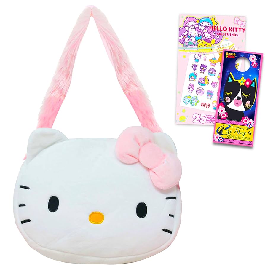 [希少］Hello Kitty NP450 ポケベル Hello Kitty Backpack Mini Deluxe 10 inch Black Front Pocket