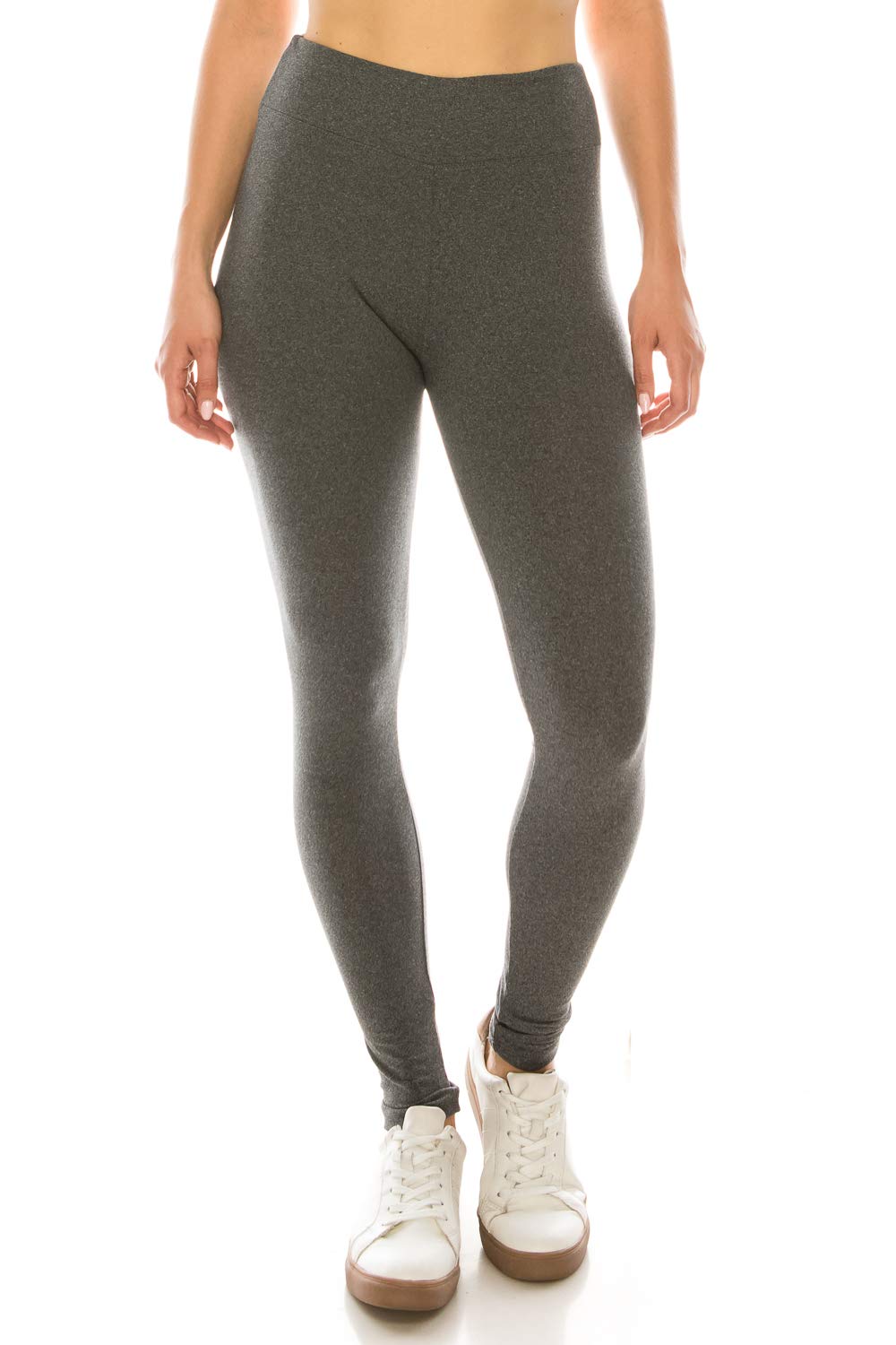 Leggings Depot Solid Leggings With 3 Inch Waistband - Leginsy Kobiety