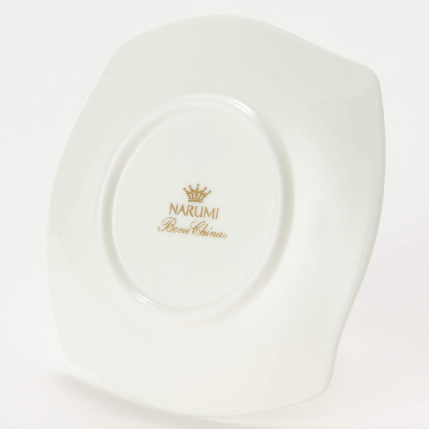 NARUMI 50460-5249 Forte Plate, White, 5.1 (4.3) inches (13 (11) cm), Square Saucer, Microwave Heating Compatible