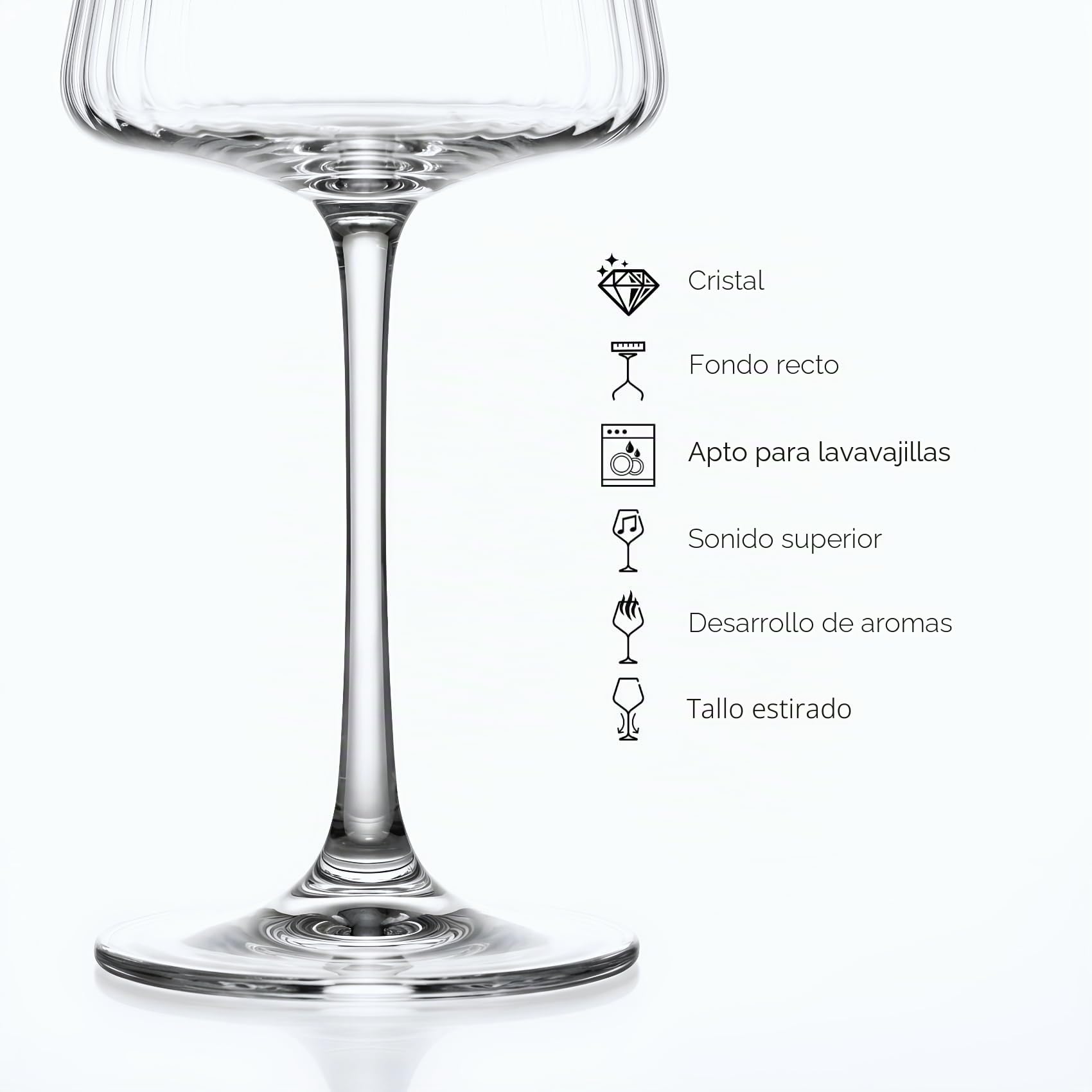 Copas Spritz Aperol 46cl, cristal resistente, aperitivo, cócteles, 46 cl
