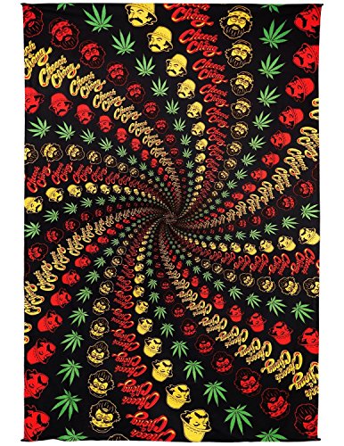 Sunshine-Joy-3D-Cheech-Chong-Rasta-Spiral-Tapestry-Tablecloth-Wall-Art-Beach-Sheet-Huge-60x90-Inches-Amazing-3D-Effects