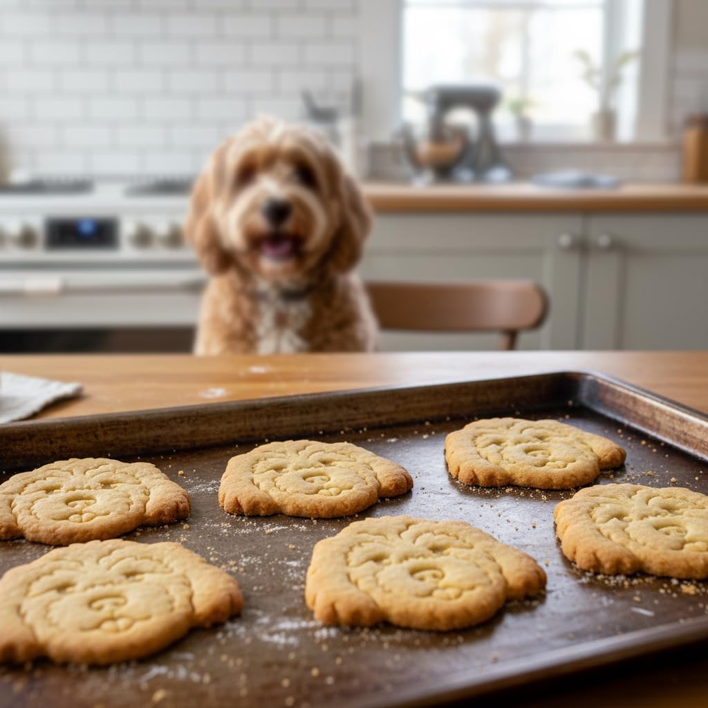 BAKERLOGY Set of 2 Cavapoo Cookie Cutters (Face & Full Body) – Cavoodle Dog Shapes for Homemade Pet Treats, Designer Dog Baking & Groomer Gifts