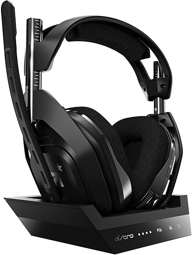 ASTRO Gaming A50 Wireless + Base Station for Xbox One & PC - Black/Gold (Renewed)