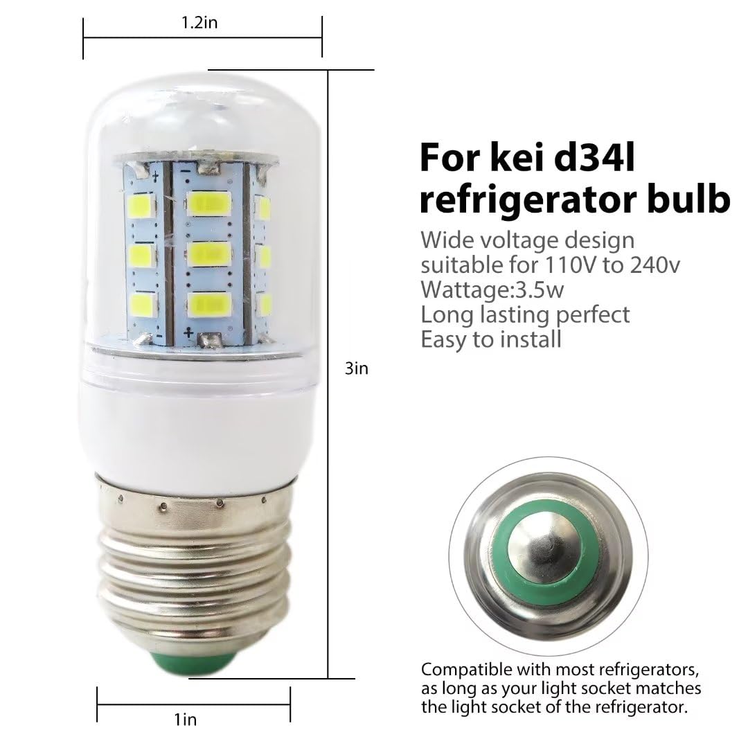 Nghtmre 2pcs 5304511738 LED Light Refrigerator Bulb Replace For Ffss2615ts0 Ffss2315te0 Ffss2315tp0 Ffss2325te0 on Fridge.com - View 2