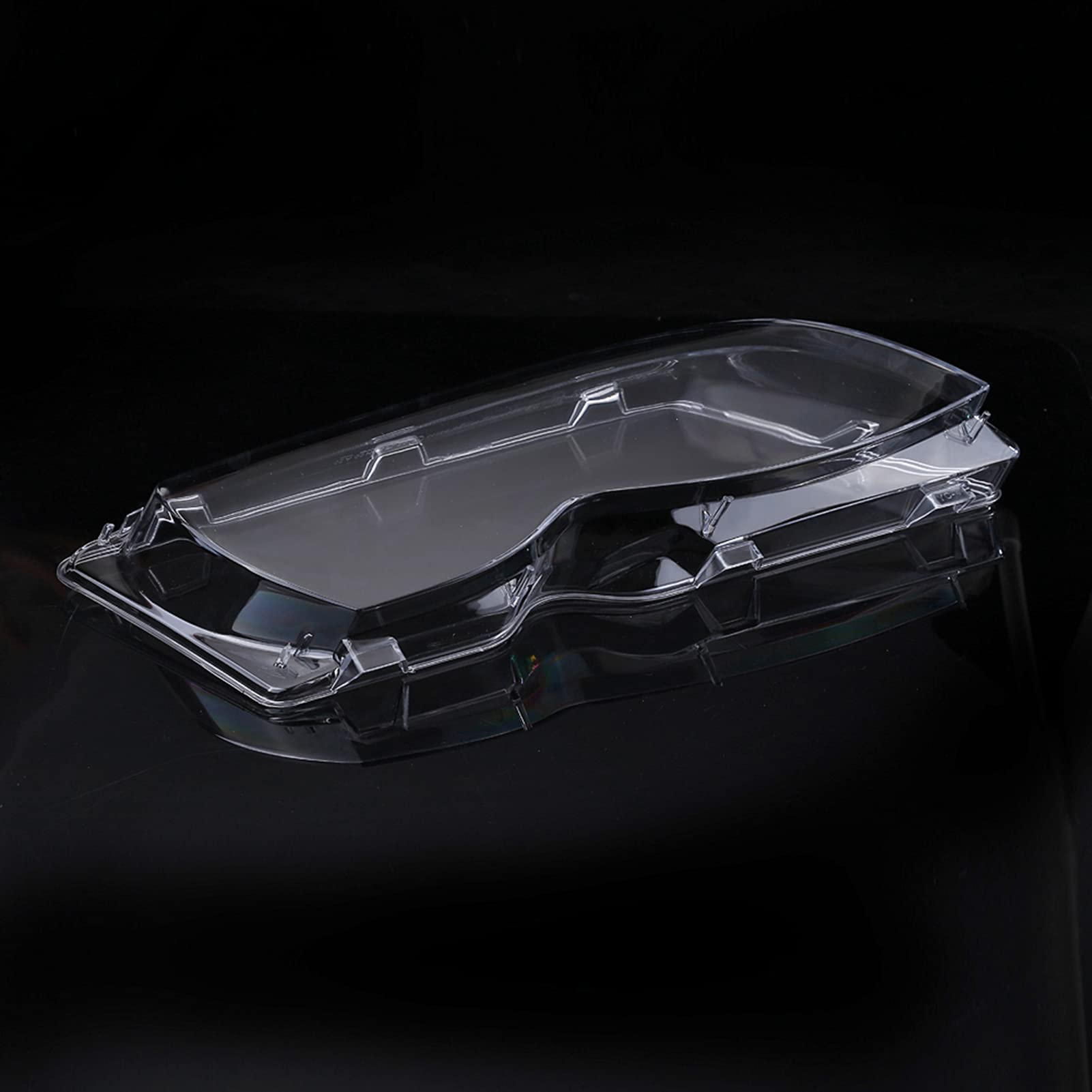 Ejoyous 1 Par de Cubiertas de Cristal para Faros Delanteros de Coche Izquierdo Y Derecho para E46 4D 320i/325i/325xi/330i/330xi 02-05 63126924043 63126924044