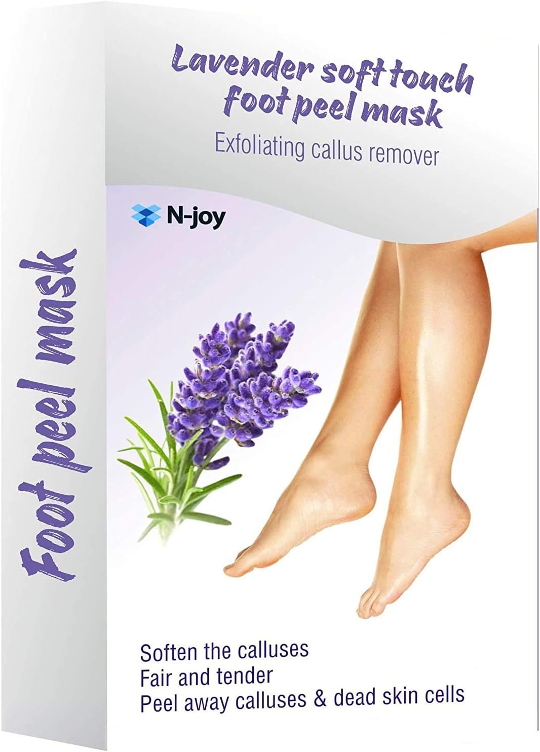 Foot Peel Mask 3 Pack - Exfoliating Sock Foot Mask - Peel Cuticle Remover - Foot Mask for Peeling Away Calluses and Dead Skin Cells - Get Silky Soft Feet Pedicure Kit