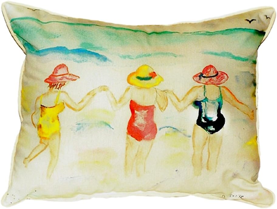 Betsy Drake SN607 Throw Pillow, 11 inches x 14 inches, Multi