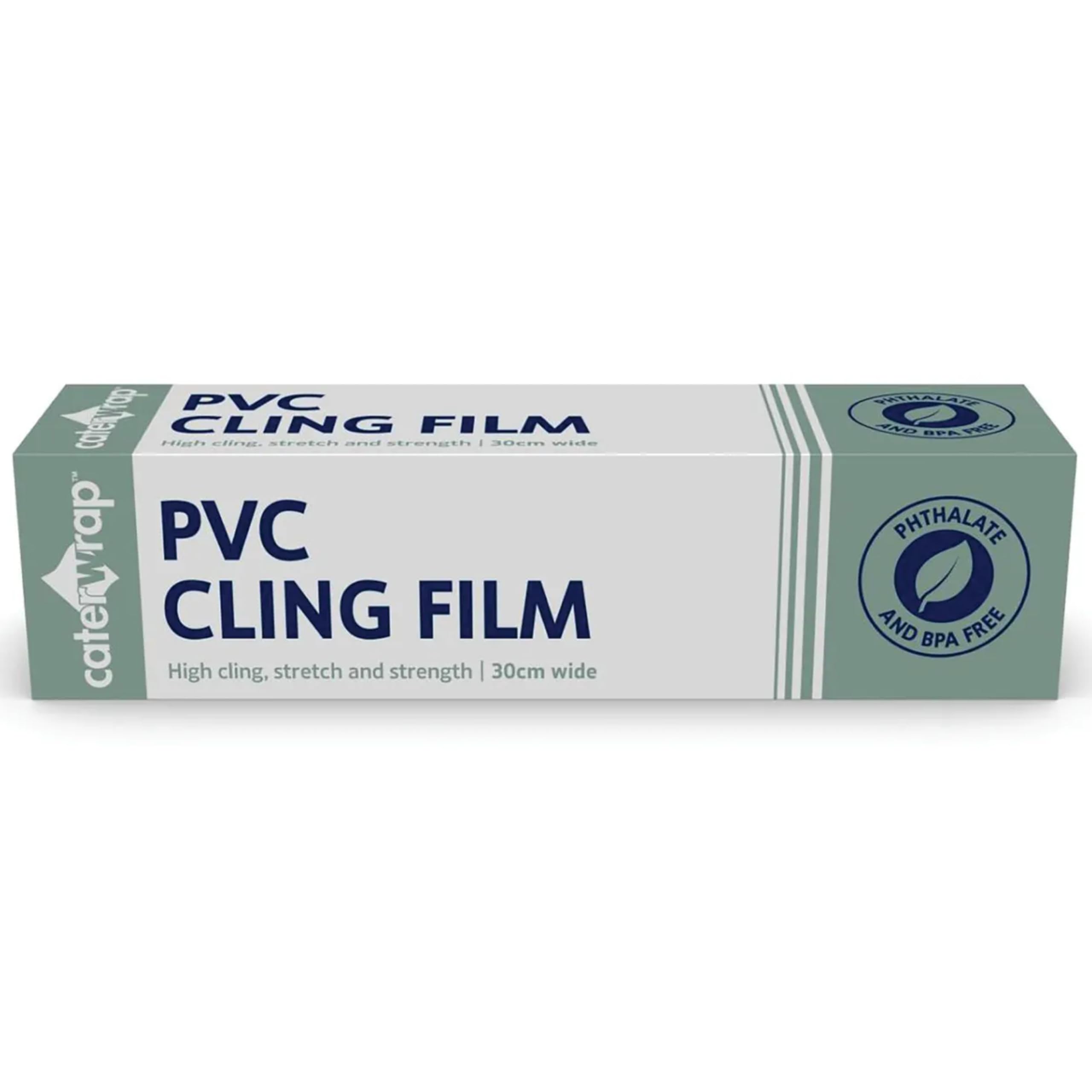 Cling Film All Purpose Food Wrap Cutter Box PVC Catering Quality Kitchen Food Seal Wrap Film - 300mm x 300m