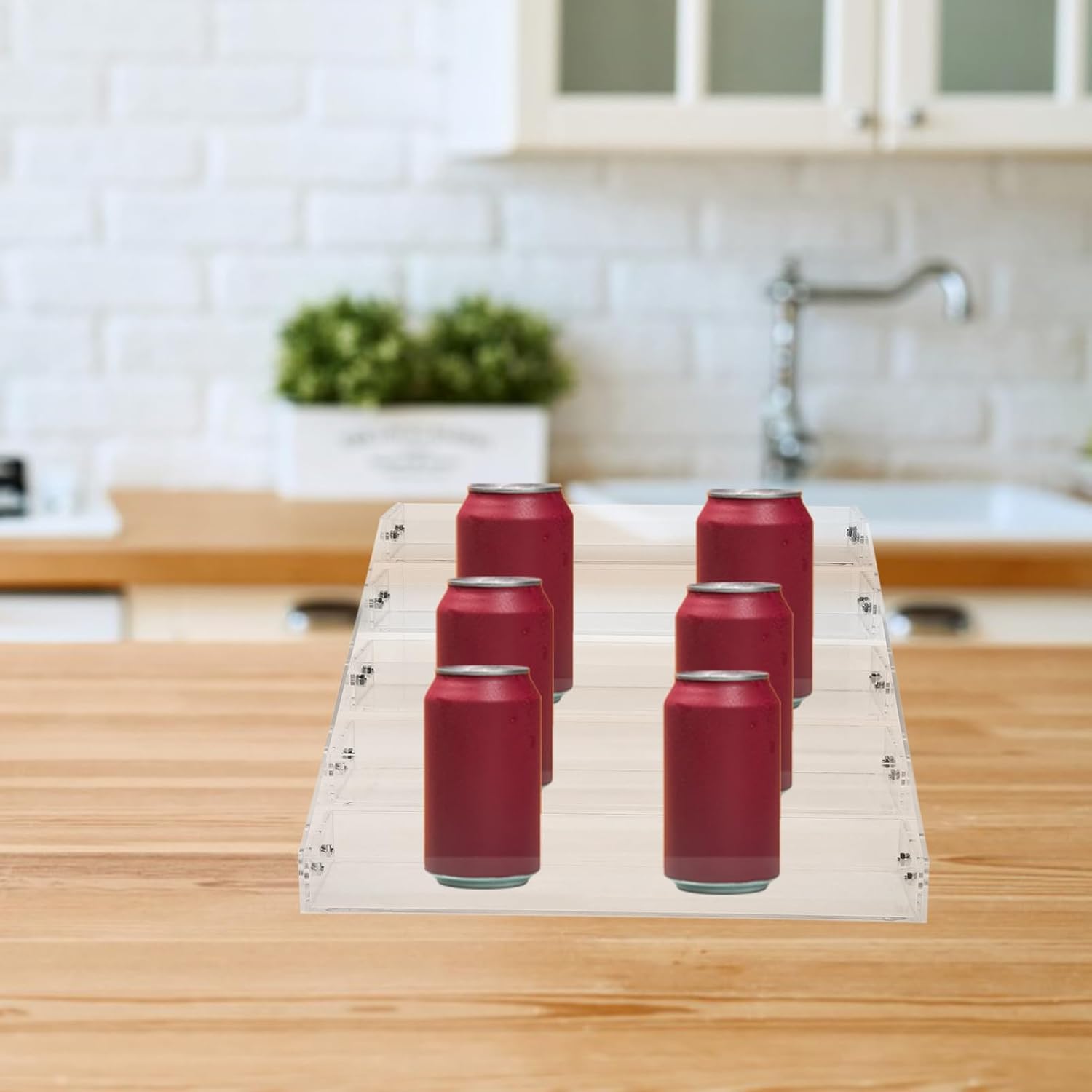 5Tier Acrylic Beverage Display Stand Clear Multiuse Organizer for Yogurt Drinks Condiments Easy Assembly Space Saving Design for Retail Home Kitchen Event Showcases