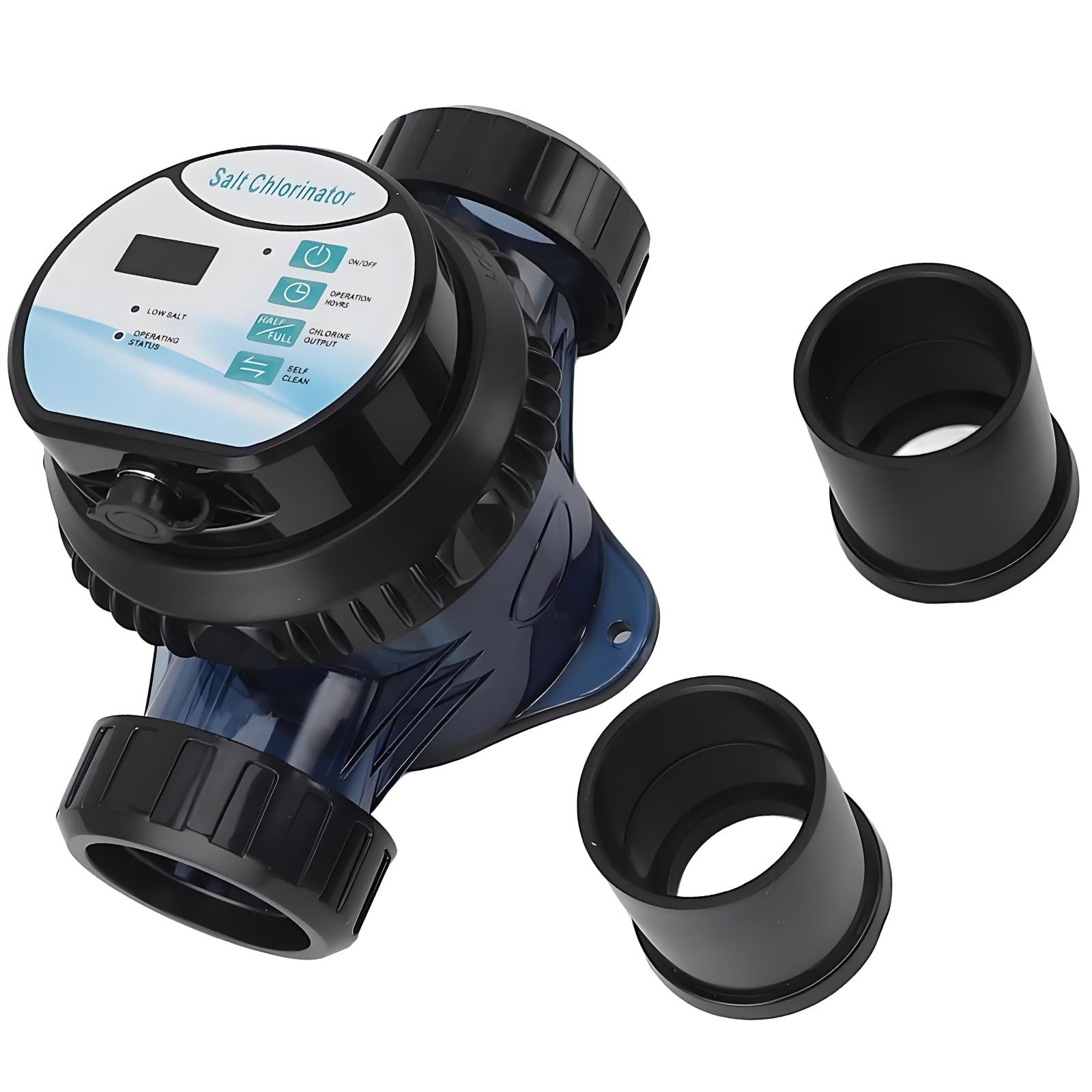 Intelligente Generatore di Acqua Salata,Cloratore a Risparmio Energetico con Avviso Sale Basso,Cloratore per Piscine da 1000-3500 Ppm,Dc24v,per Piscine Residenziali 6g/h