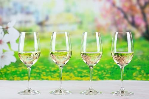 Miniatura 3 de Nachtmann ViVino Collection - Juego de 4 copas de vino blanco, copas duraderas y sostenibles, copas de vino de 12.5 onzas, transparentes y aptas