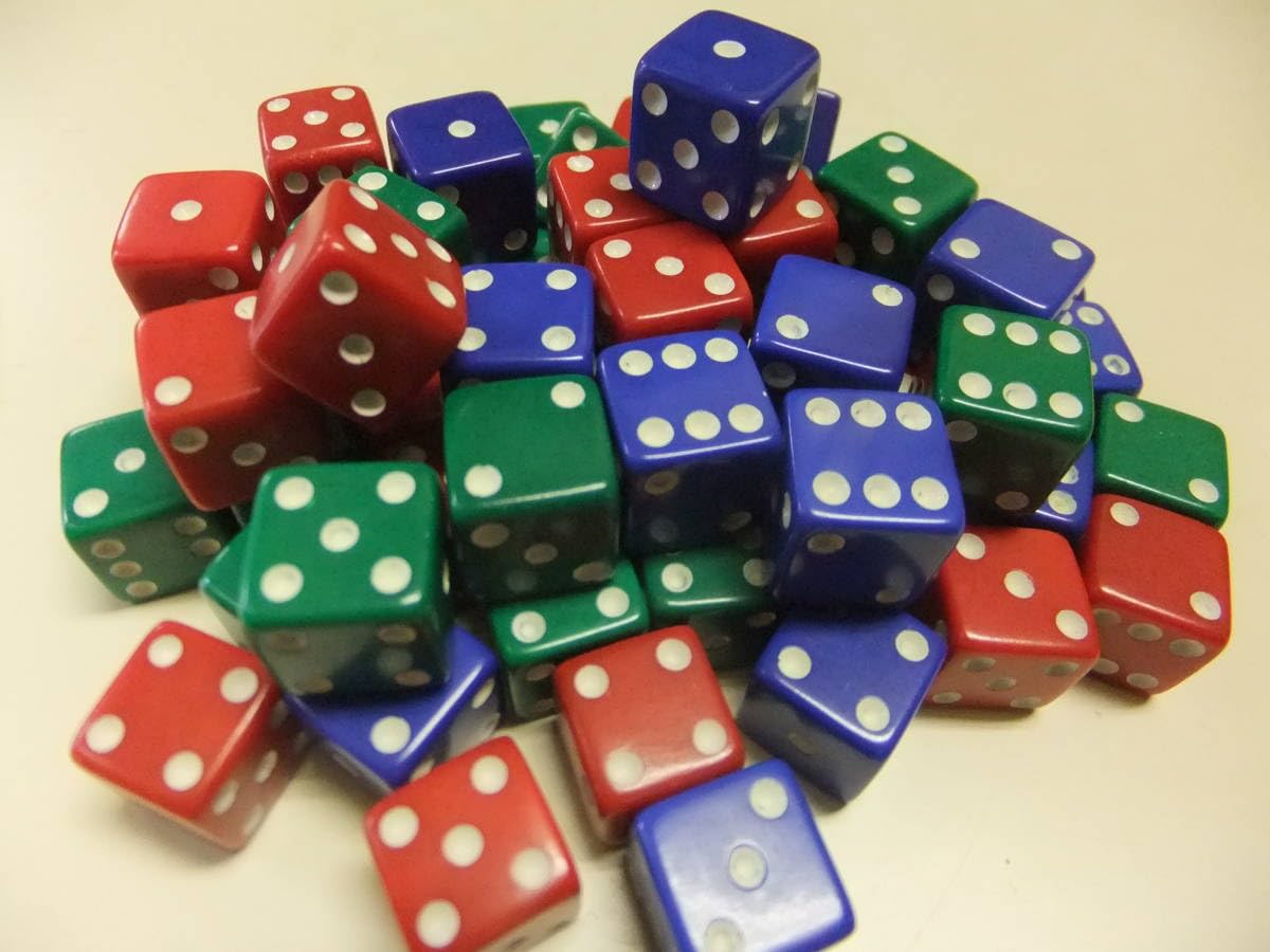 Amazon | B30 昭和レトロ サイコロ 赤 青 緑 3色カラー さいころ