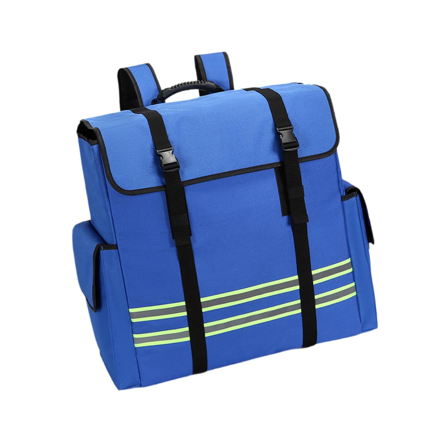Zani Puff Blue Backpack Fire Hose Reel With Reflective Strips, Lightweight & Durable For Hiking, Climbing, Emergency