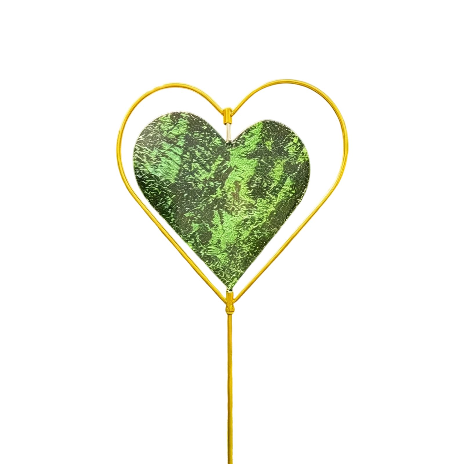 carotoe Garden Decor for Outside, Metal Heart Decorative Garden Stakes Yard Art Gardens Decorations for Outdoor Lawns Pathway Love Heart Stakes Decorative