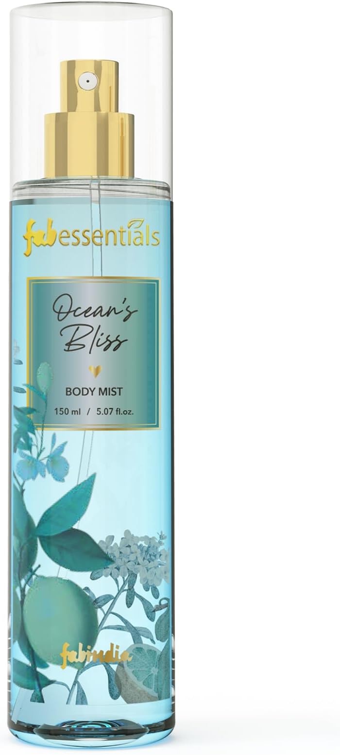 Oceanโs Bliss Body Mist | Long-Lasting Fine Fragrance Mist | Hydrating & Skin-Friendly Perfume Mist | Fresh & Aquatic Scent | Unisex Body Spray for Daily Use | 150ml