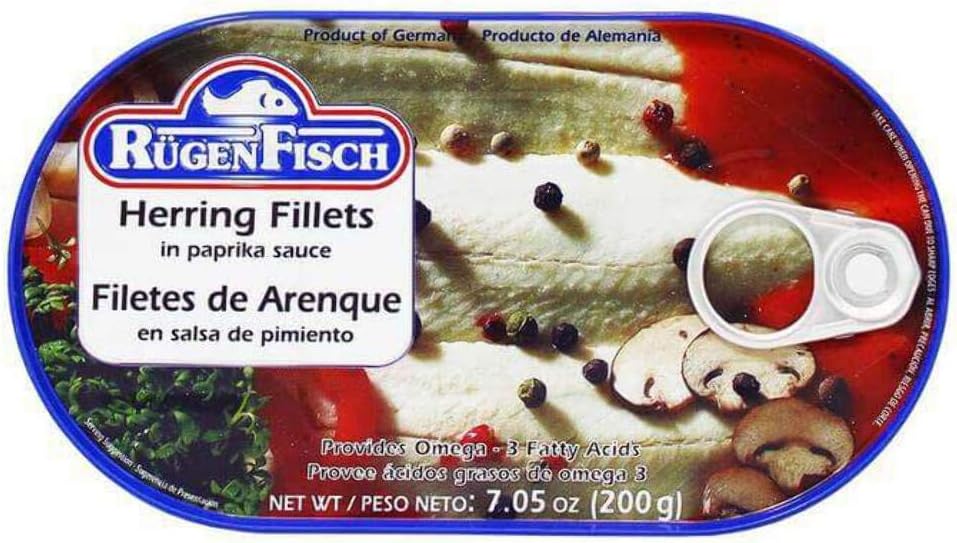RügenFisch Herring Fillets in Paprika Sauce, 7.05 Ounce