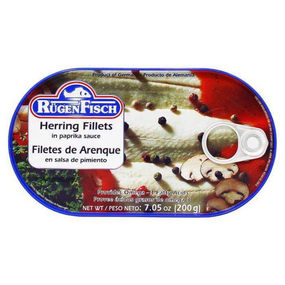 RügenFisch Herring Fillets in Paprika Sauce, 7.05 Ounce