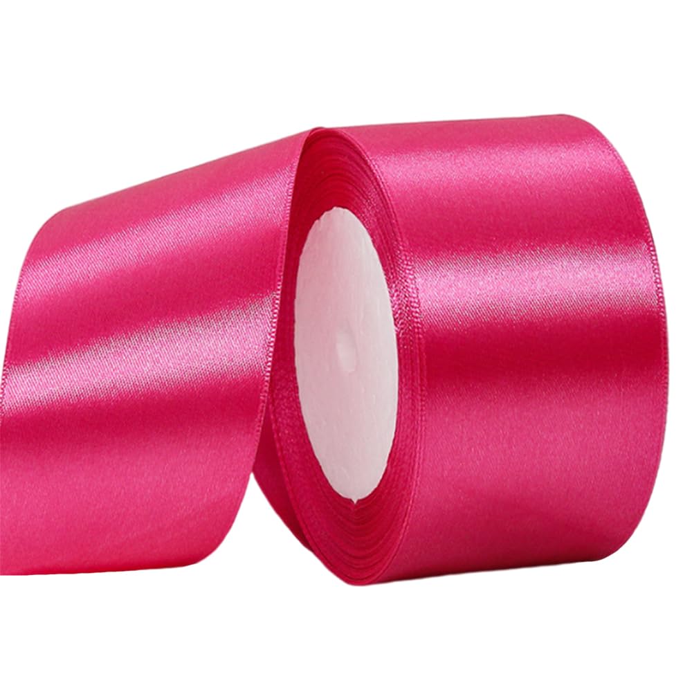 Nastro Doppio Raso 6 Mm - Rotolo Da 50 Metri - 34 Colori Rosa 839938