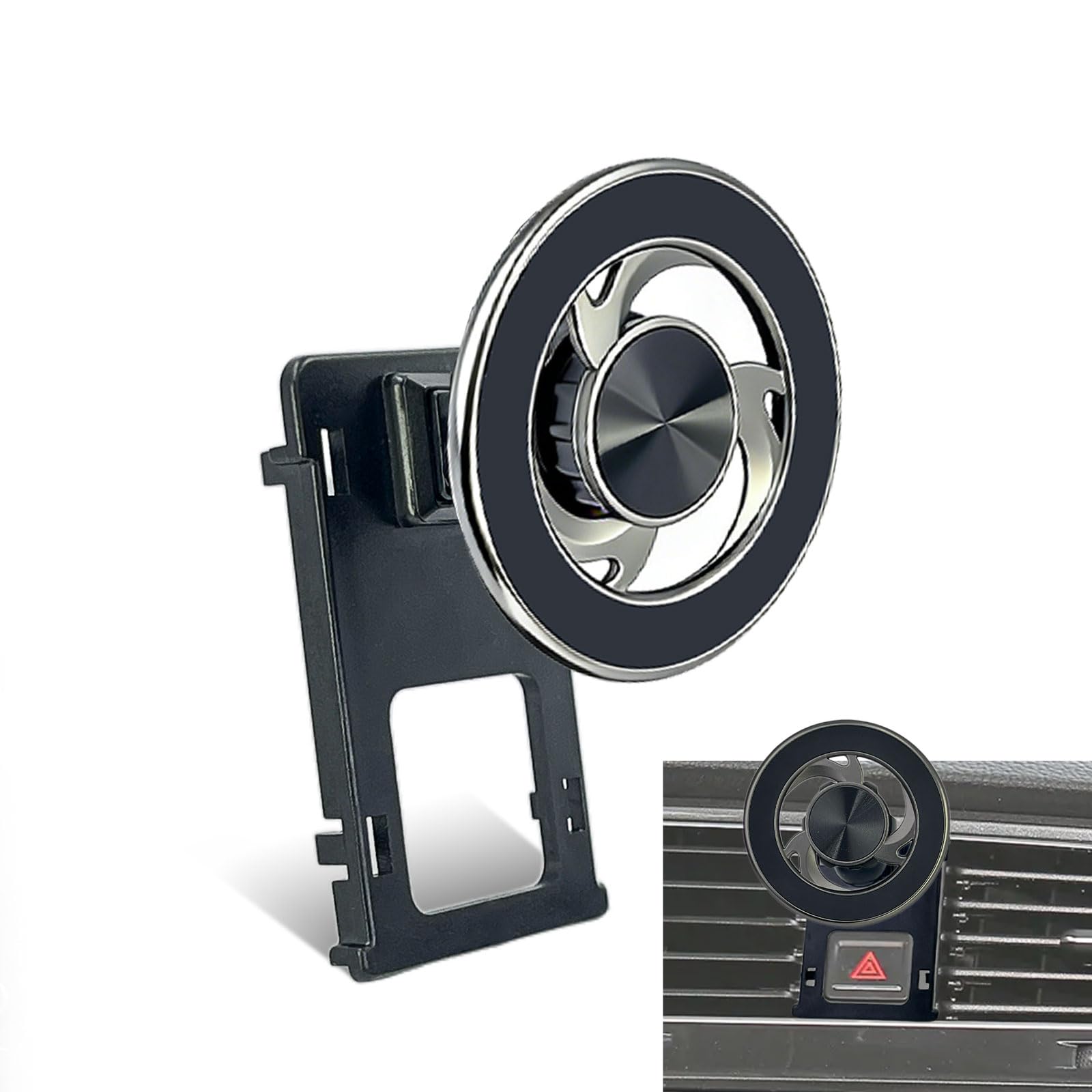 Uchwyt na telefon komórkowy, magnes, kompatybilny z VW Golf MK7 2014-2020, obracany o 360°, kompatybilny z uchwytem samochodowym Magsafe, do iPhone 17, 16, 15, 14, 13 i GPS, nadaje się do