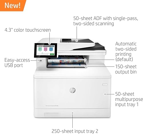 Miniatura 2 de HP Color Laserjet Enterprise M480f Impresora dúplex multifunción (renovada Premium)