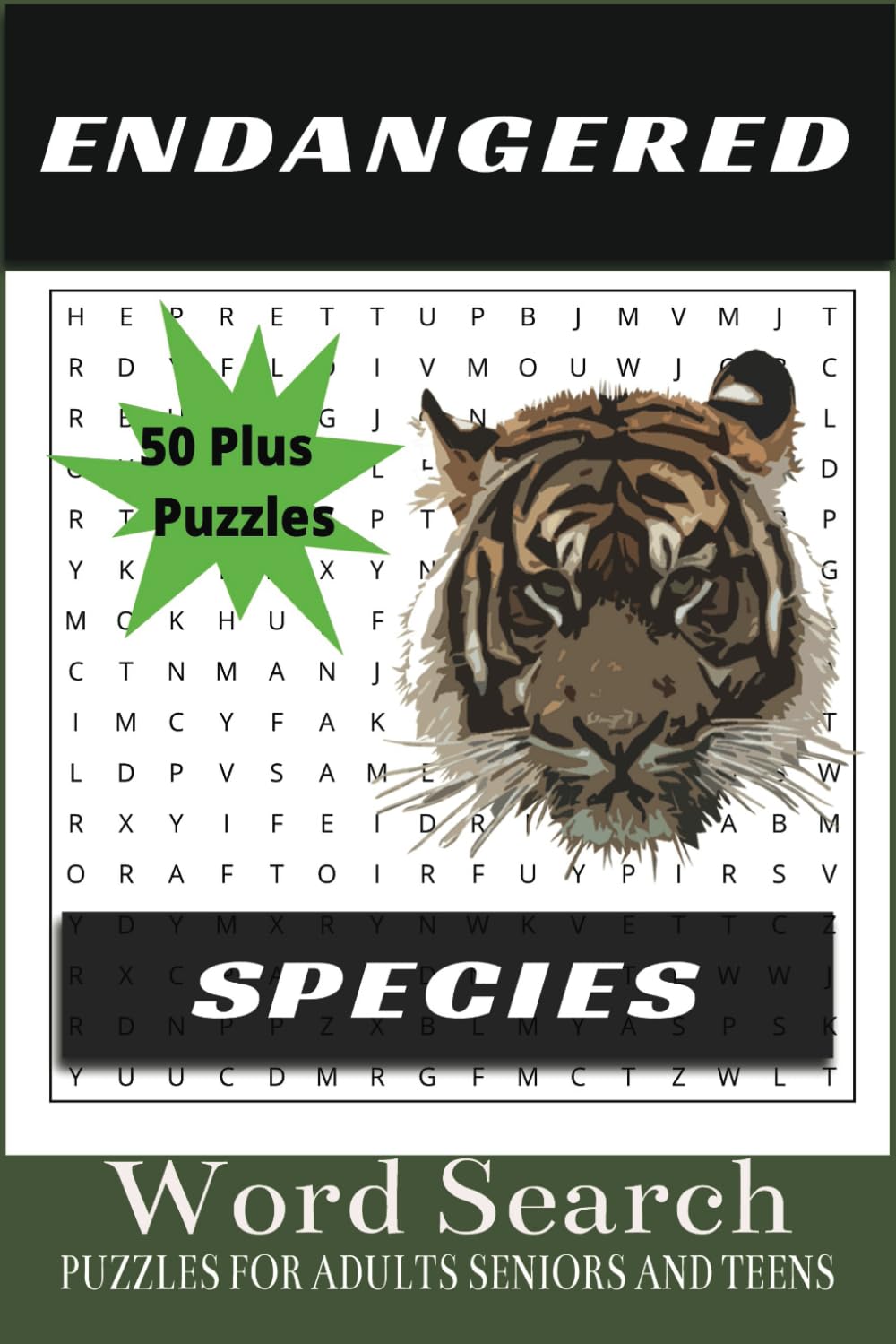 Endangered Species Word Search: A Puzzle Book Celebrating Nature’s Rarest Creatures: “Fun and Educational Word Search Puzzles Featuring Wildlife on ... 6x9 50 plus puzzles, great for travel.