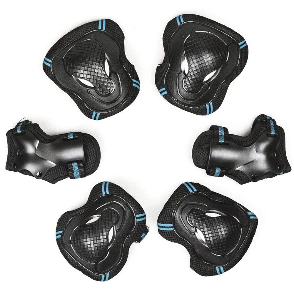 Protecciones Patinaje Infantil Set 6 Piezas Rodilleras Coderas Muñequeras para Patinaje Ciclismo Skate