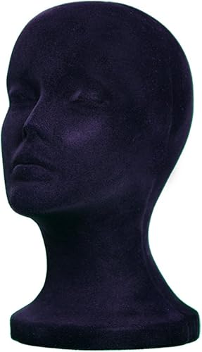 MANIQUÍ DE ESPUMA DE ESPUMA NEGRO MANIKIN peluca de exhibición de gafas