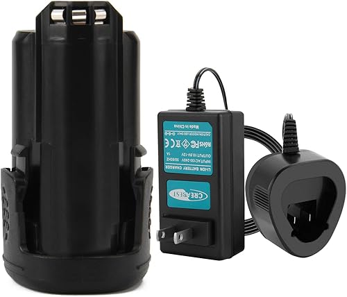 CREABEST Reemplazo para batería de iones de litio de 12 V 3.0 Ah máx. 8200 8220 y 8300 herramientas inalámbricas incluyen un cargador de batería de