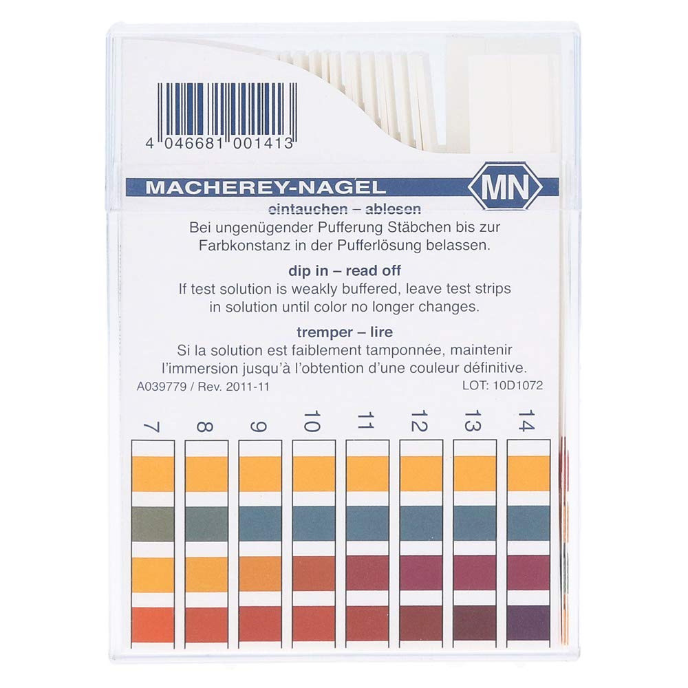 pH-Fix - Indicatori a colori PH 0 – 14, confezione da 100, test di incenso 6 x 85 mm