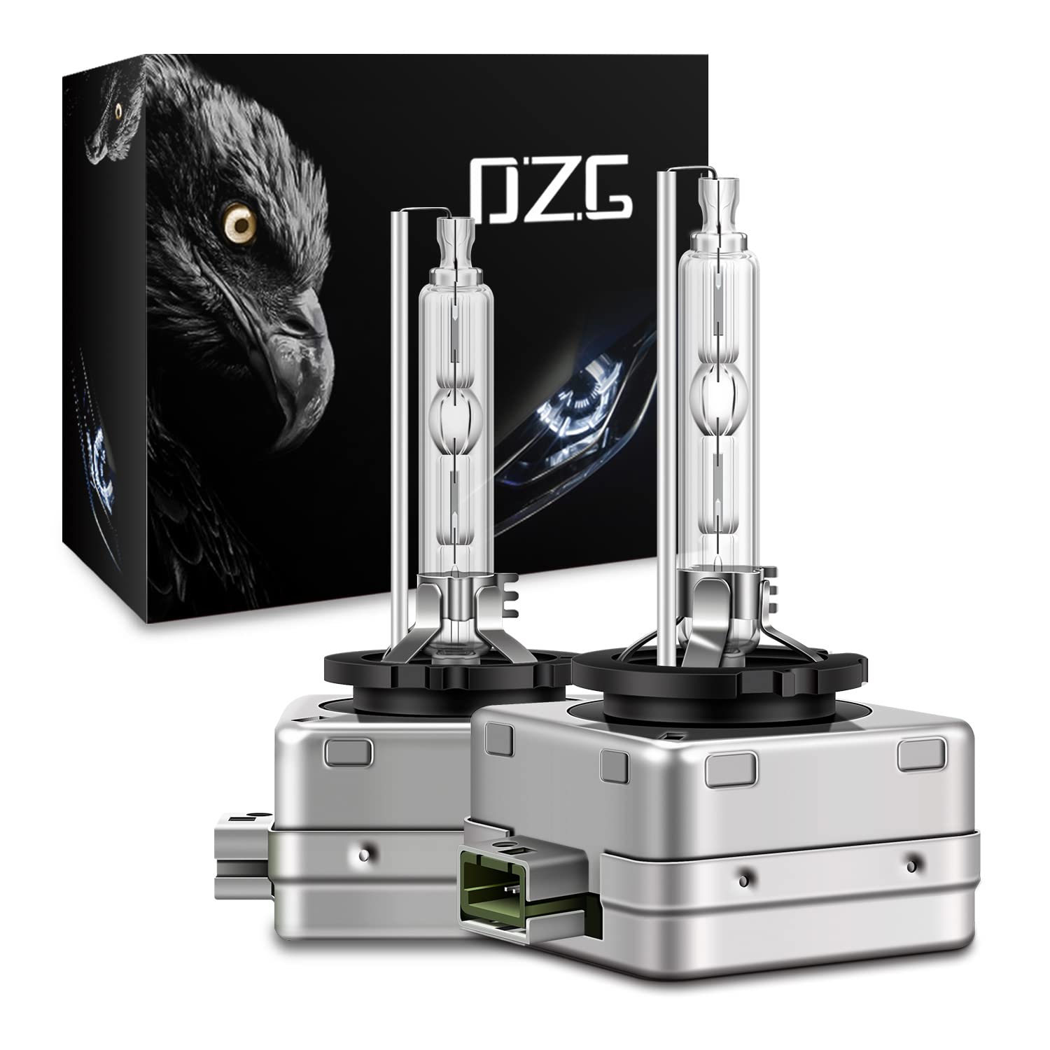 DZG D3S Xenon Headlight Bulbs 6000K Cool White 35W 66340 42403 42302 42V AC High and Low Beam Replacement Bulb Car Headlights, Pack of 2