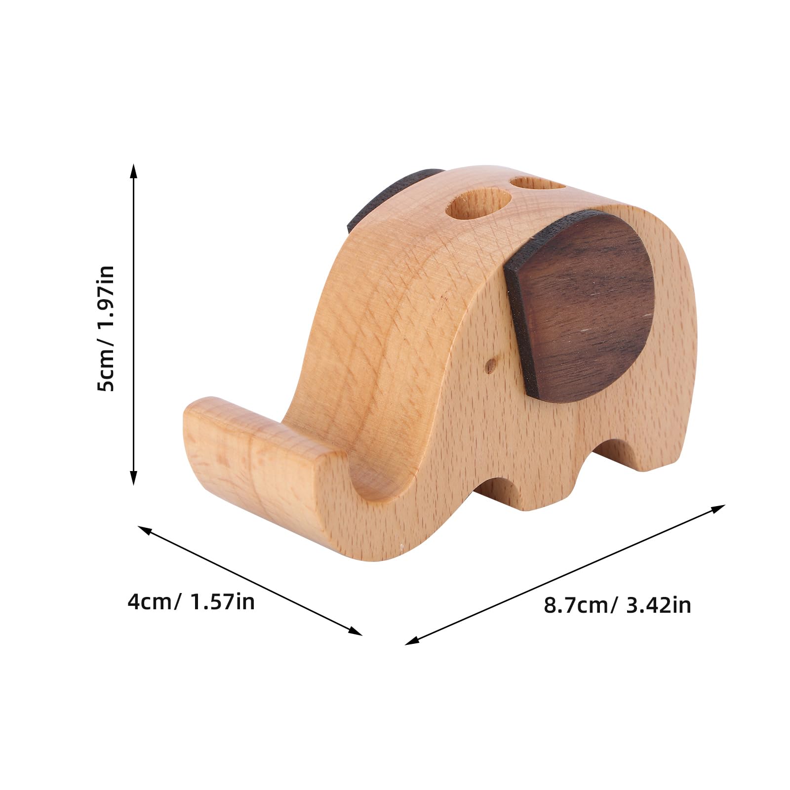 VILLCASE Elephant Pen Holder with Mobile Phone Stand Multifunctional Desk Organizer for Office Home School Storage Pot Decoration - Image 4