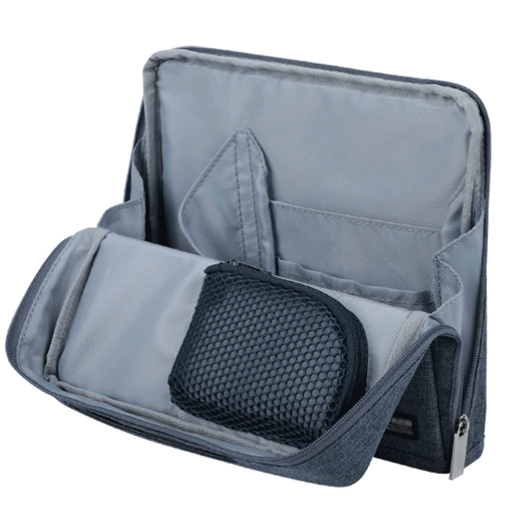 Estuche Caja de lápices con Cremallera Organizador de Pluma de Gran Capacidad para Acuarela Marcadores de bolígrafos Tablet School & Office Suplementos Portátil (Color : Blue)