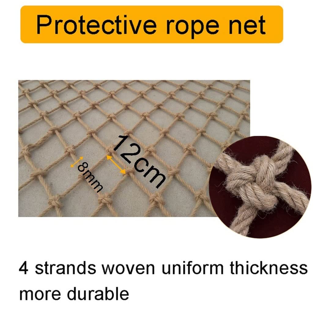 Biologisch abbaubares, robustes Jute-Netz für Pflanzen, Pflanzenschutz, Blumenschutz, 8 mm Durchmesser, 12 cm, Gelb, 4 x 4 m