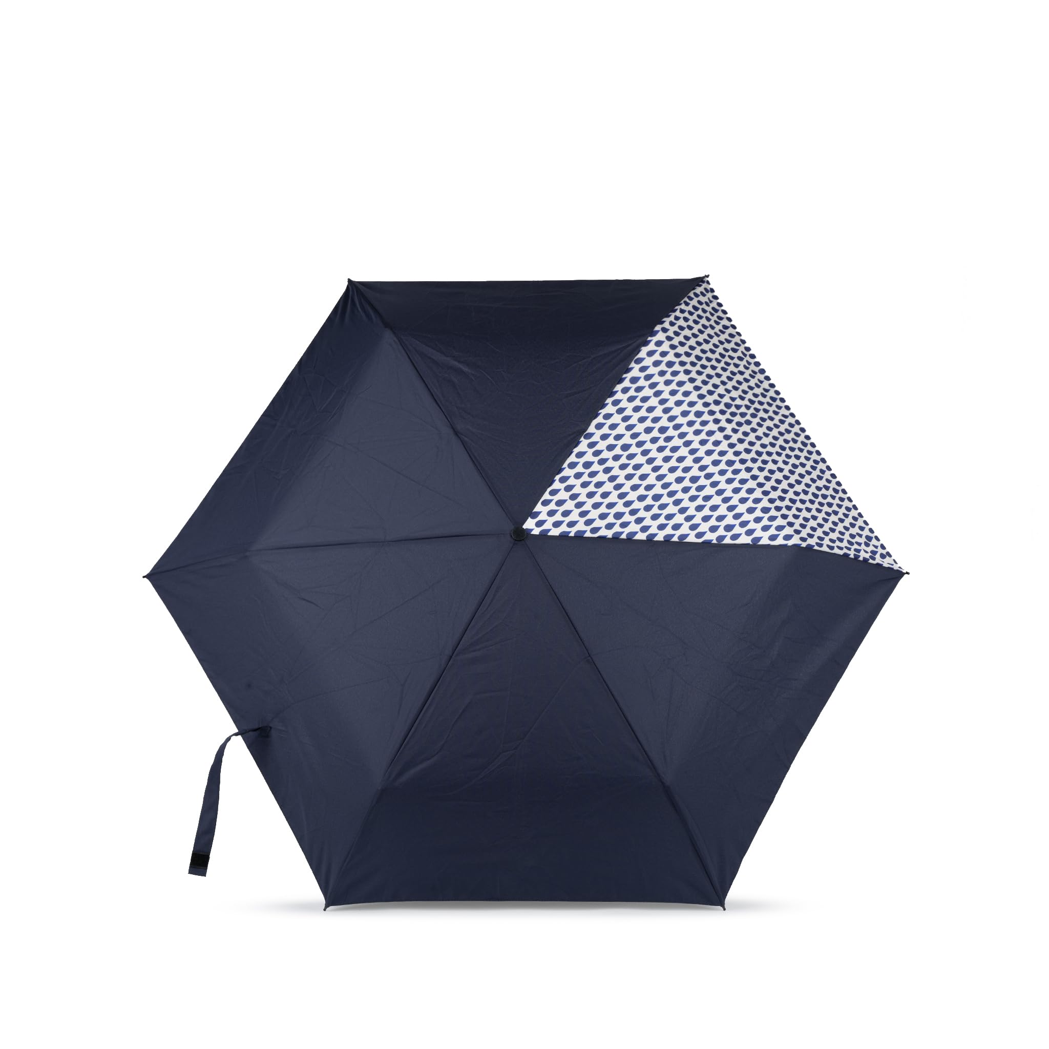 Roka London Denim Rain Waterloo Small Ultra Light Umbrella Recycled Nylon